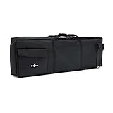 15mm high-density padding offers great protection Backpack straps for easy transportation Easy access velcro pockets Fits most 76 key keyboards