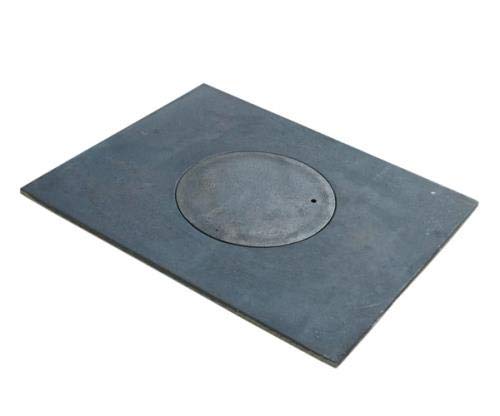 QLS Gussplatte zum Ofen Herdring Kochfeld Gusseisen Herdplatte Kochplatte 36x46 cm