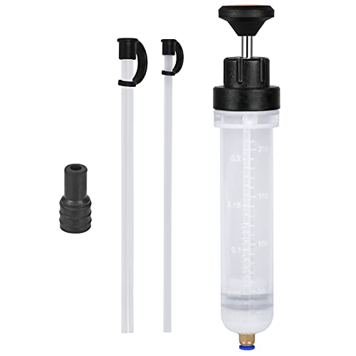 Dveda 200CC Manual Fluid Extractor and Filler Pump, (7 Oz./.21 Qt.) Oil Extractor Pump Automotive Fluid Transfer Pump for Cars, Brake Fluid Removal, Oil Change, Fluid Change