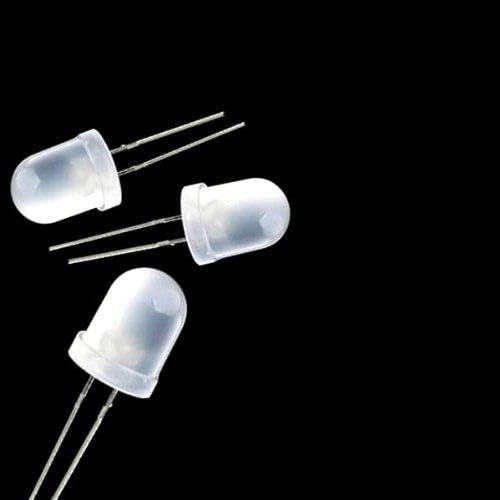 50pcs x Yellow 10mm Round Diffused LED Light 2pin Yellow 10mm Diffused LED