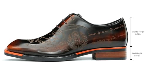 Santimon Men's Oxfords Formal Dress Patent Leather Derby Fashion Business Wedding Prom Tuxedo Casual Carve Oxford Walking Shoes for Men2