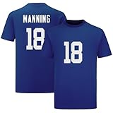 Peyton Manning Blue 18# for Mens/Womens/Kid Football T-Shirt No Brand/Logos 100% Cotton