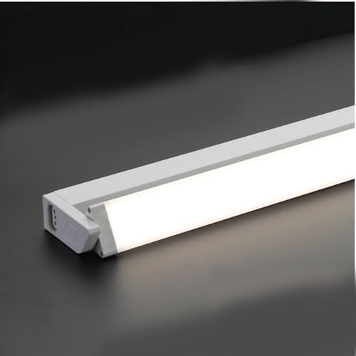 器具一体式ledバーライト 調光調色 キッチンライト 発光面90°回転 メモリー機能 工事不要 連結可能 30cm/60cm 棚下灯 クローゼット スリム多目的灯 コンセント式 高輝度 消費電力4W/8W 省エネ 間接照明 (電球色/昼白色/昼光色-300