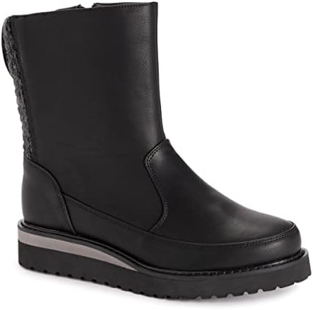 MUK LUKS Women's Slope Natalie Boots, Black, 6.5 | Image 5