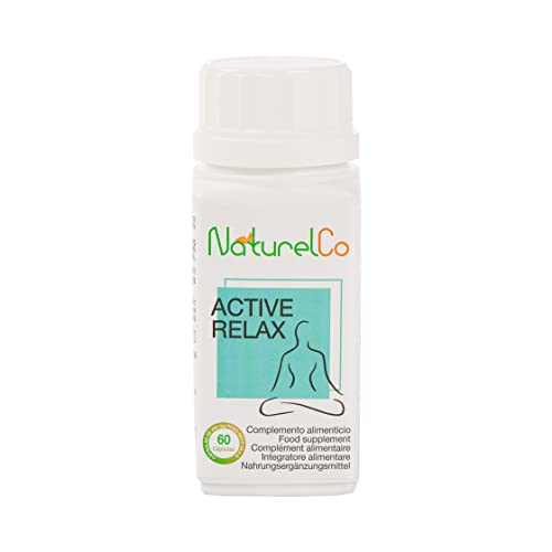 Relaxamento ativo. Complemento alimentar natural com efeito calmante com torneira, lúpulo, L-triptofano, vitamina B6, B1, B9, B12 e melatonina. 60 cápsulas vegetais. Naturelco.