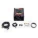 MaxTow Double Vision 35 PSI Turbo Boost Gauge Kit - Includes Electronic Pressure Sensor - Black Gauge Face - Green LED Illuminated Dial - Analog & Digital Readouts - for Trucks - 2-1/16