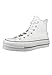 Converse Chuck Taylor CTAS Lift Clean Hi, Zapatillas Altas para Mujer, Blanco...