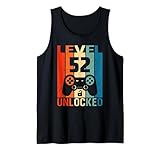 Photo Gallery level 52 unlocked video gamer shirt 52nd birthday vintage canotta Photo Gallery level 52 unlocked video gamer shirt 52nd birthday vintage canotta