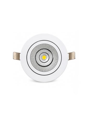 Image of KUSUM 18 Watt White Reflector Concealed LED Ceiling COB Round Spot Light with Focused Beam | Warm White, Pack of 1 (3000K) | Energy Efficient LED Ceiling Light for Home and Office