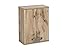 Schildmeyer Milan Hängeschrank 134884, Eiche Landhaus Dekor, 40.3 x 20 x 54.5 cm