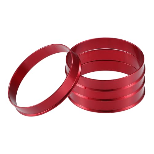 Centradores De Llantas 4 Uds OD 56,1mm 60,1mm 66,6mm 70,1mm a ID 54,1mm 63,4mm buje de centrado de neumáticos de coche anillos céntricos centro de orificio de rueda rojo Anillos Centradores Llantas(67