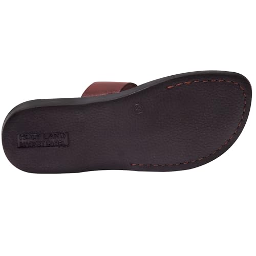 Holy Land Market Men/Women Biblical Jesus Leather/Suede Sandals/Slides From Jerusalem (Suede IV)4