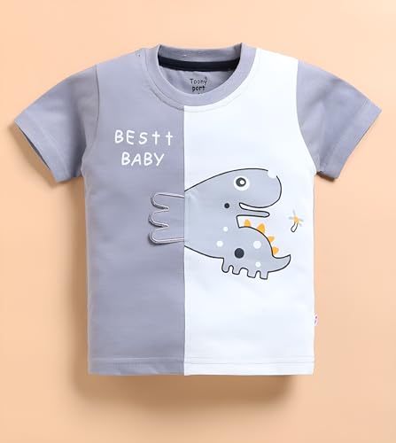 Image of Tonyport Boys Printed T-Shirt & Shorts