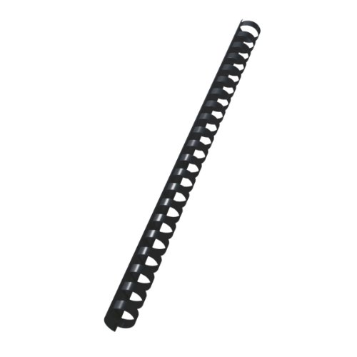 LEITZ 10972 - Canutillos de plástico DIN A4 21 anillas. (caja 100 ud.) 16 mm/ 145 hojas color negro
