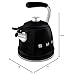 SMEG Retro Stovetop Whistling Kettle – 2.4Q (Black)