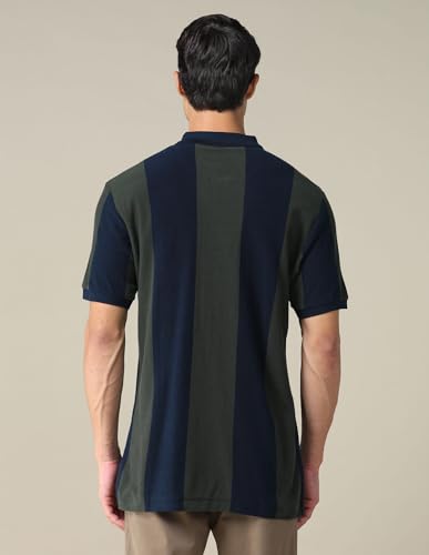 Image of U.S. Polo ASSN. Striped Slim Fit Polo T Shirts for Men - 100% Cotton, Half Sleeves Mens Tshirt