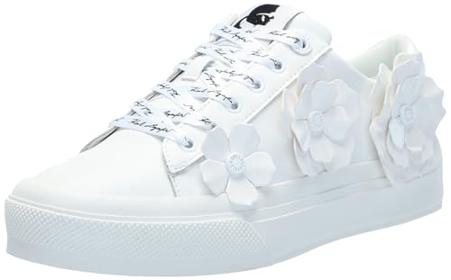 Karl Lagerfeld Georgia Damen-Sneaker mit Schnürung Helles Weiß 38.5 EU