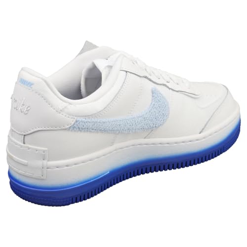 Nike AIR Force 1 Shadow Womens Adult FJ4567-100 (White/Racer Blue), Size 8.52