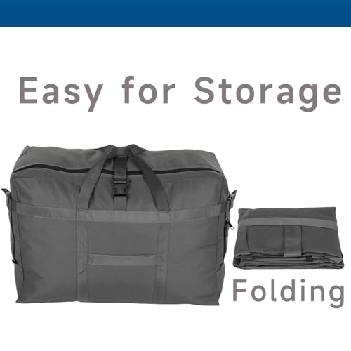 Travel Duffel Bags, Large 120L Carry on Camping Storage Bag Over Luggage for Overnight, Airline, TSA Standard, Soft Heavy Duty Duffle Organizer Bag image 5