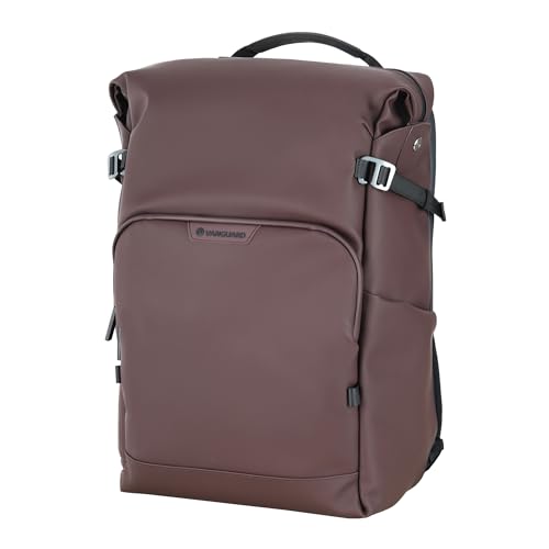 Image of VANGUARD VEO Lite B30L Camera & Everyday Backpack (Chocolate) - Fits Full-Frame Camera with 70-200mm Attached + 4 Lenses, 16 inch Laptop Storage, 3-Way Access, Convertible Daypack Design