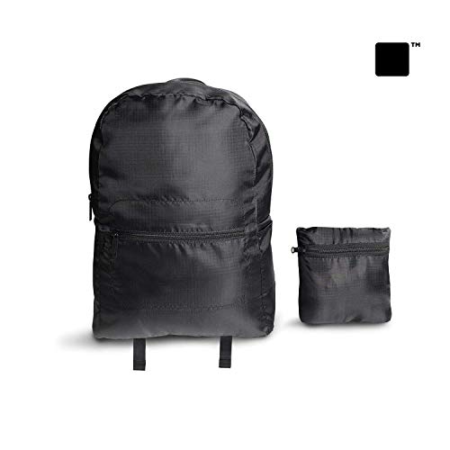 Brandless Foldable Backpack - Travel Essentials | Breathable Mesh Straps & Pockets | 100% Recycled Polyester | Eco-Friendly | Sustainable Travel | Minimalist Design with YKK Zipper4