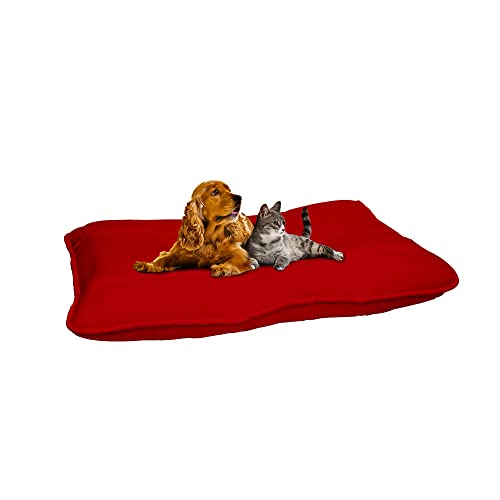 Elegant Hundekissen Maxy, Rot, 60x100cm
