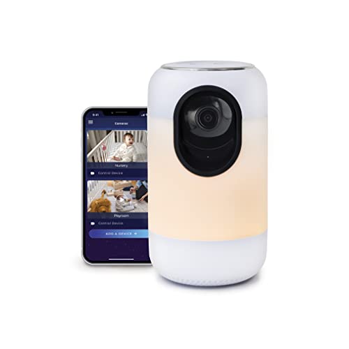 Image of Ohma Smart Baby WiFi Monitor, White Noise Sound Machine, Night Light, Temperature & Humidity Sensor, Wireless Talk & Listen, App & WiFi Enabled Video Camera, Baby Essentials & Baby Registry Must Have