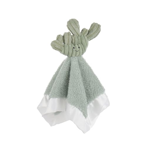 Soft Apricot Lamb Cactus Blanket for Babies 13.8x13.8 Inches