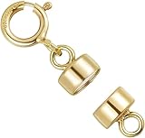 3 Pack-14K Gold Filled 4 mm Magnetic Clasp Converter Extenders for Necklaces Bracelets Anklets with 5.5mm Spring Ring Clasp Made in USA