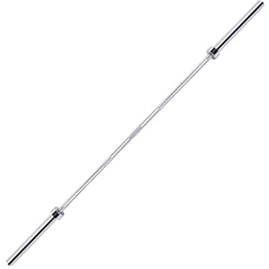 Fitvids 2 Inch Olympic Barbell Bar, 5/6/7 Feet Bar with Collar for Home Gym Strength Training, weight lifting, Bench Press, 700 LB Capacity