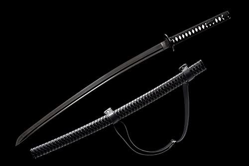 Real 1060/1095 T10 High Carbon Steel Traditional Katana Sword | Hand Forged Heat/Clay Tempered Full Tang