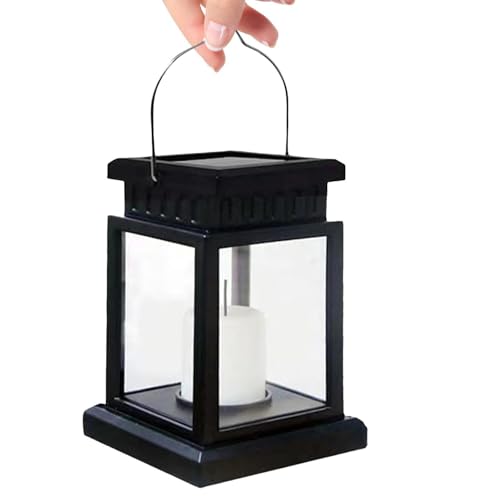 Faroles solares | Faroles solares impermeables para mesa, luces alimentadas por velas, decoración de patio, decoración al aire libre para camino, patio, fiesta