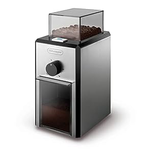 Delonghi Stainless Steel Burr Coffee Grinder, Silver