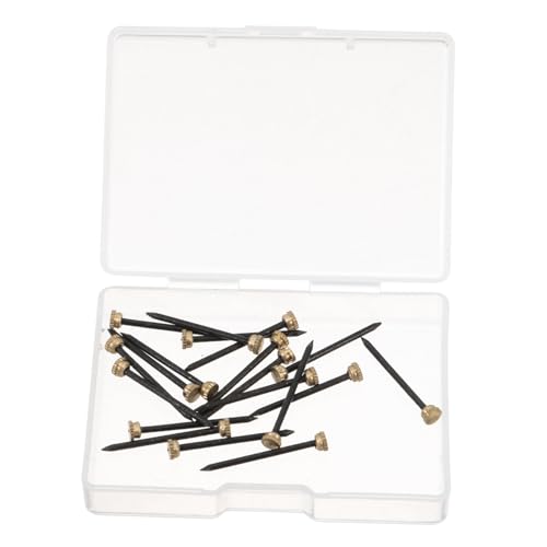 Cabilock 20 Pcs Style Nails Wall Tacks Wall Nail Nails for Hanging Wall Decorative Nails Hanging Nails for Wall Art Frame Nails V Nails for Picture Frames Iron Golden