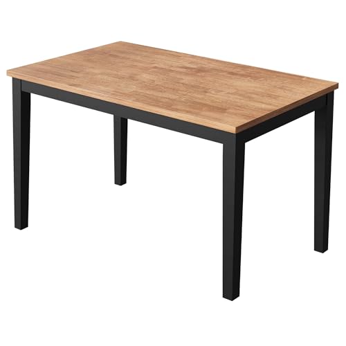 IRONCK Solid Wood Dining Table for 4, 45 Inch Rectangular
