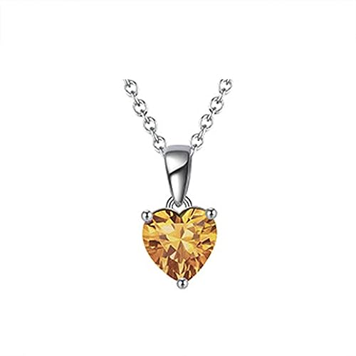 Collier argent 925 cœur et zircone verte pour tenue chic de tous les jours