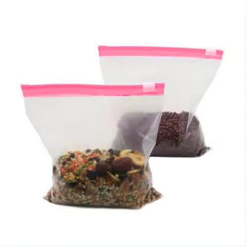 Image of Vegetable Re-usable Jewellery Storage Bags Kitchen Refrigerator, Zip Lock Pouch Veg Food Covers Fridge, Fridge Storage Plastic Green Zipper, Plastic Bag-M651