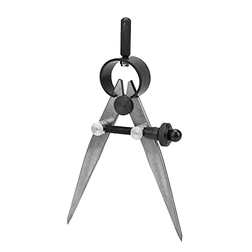 45# Aço Profissional Couro Artesanato Compasso Metal Desenho Compasso com Perna Extinta para Madeira