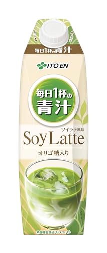伊藤園 毎日1杯の青汁 ソイラテ風味 1L×6本 キャップ付き 紙パック