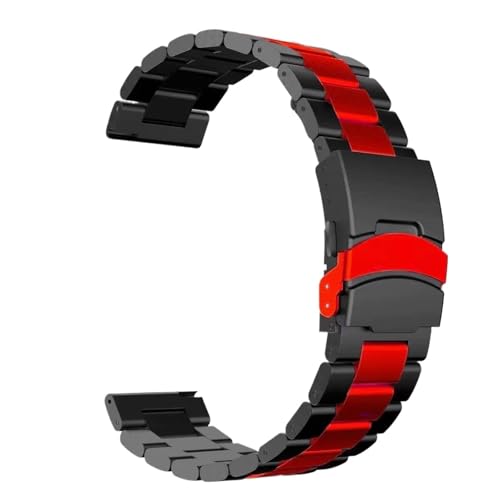 Bracelet de montre 22mm avec boucle de sécurité contre les chutes accidentelles