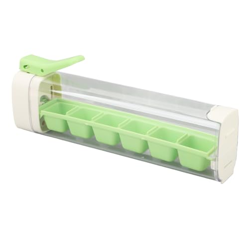 RASTKY Bandeja para Cubitos de Hielo de 6 Rejillas PC PP Tipo de Empuje Molde para Cubitos de Hielo Desmontable de Fácil Liberación para Uso Diario, Herramienta Segura para Hacer de para Familias