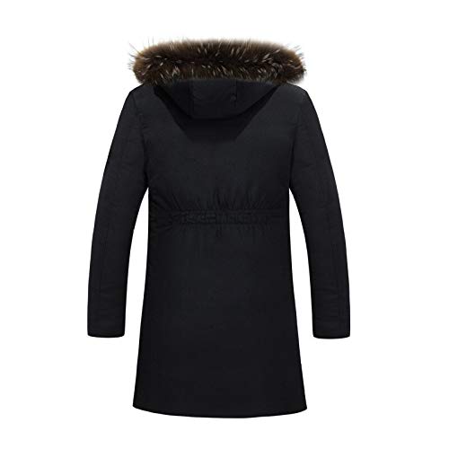 Chaqueta De Plumón para Amantes De Hombres Y Mujeres Gorro Cálido Grueso De Invierno Desmontable Largo A Prueba De Viento E Impermeable Tamaño Grande 5XL