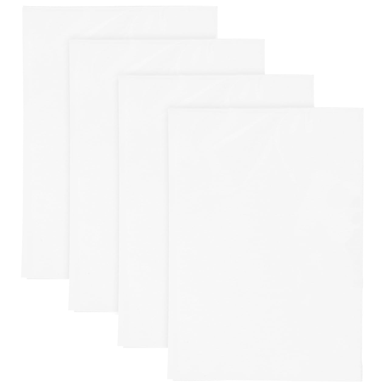 Healeved 4pcs Flower Pressing Bags Transparent Paper Plastic