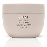 OUAI Thick Hair Mask - Hair Treatment Masque with Almond Oil, Olive Oil, & Hydrolyzed Keratin to Restore Damaged Hair - Phthalate & Paraben Free Hair Masque (8 fl oz)