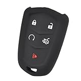 Funda de silicona para llave remota de coche con 5 botones para Cadillac CT6 ATS CTS XTS SRX XT5 2015-2019 Funda de silicona para llave remota de coche con 5 botones para Cadillac CT6 ATS CTS XTS SRX XT5 2015-2019