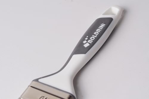 Boldrini Pinsel für Nagellack mit synthetischen Borsten und ergonomischem gummiertem Griff, Größe 5 cm, hergestellt in Italien