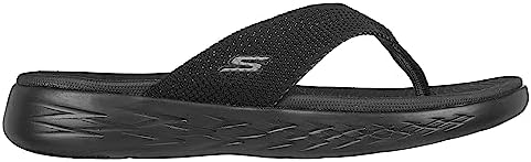 Skechers Women's Slide Sandal, Black Gray Textile, 6 Review | Image 1