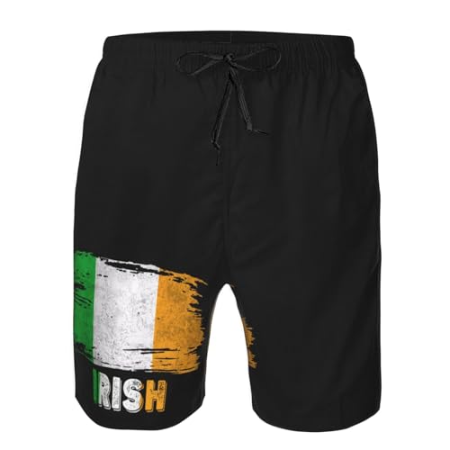 Men's Swim Trunks,Beach Board Shorts Holiday Shorts-Quick Dry Casual Drawstring Shorts4
