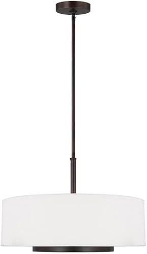 Generation Lighting 6628003-710 Nance - Lámpara colgante de tres luces moderna, bronce