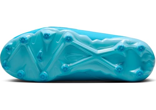 Nike Jr. Phantom GX 2 Academy Little/Big Kids' MG Low-Top Soccer Cleats (FD6722-400, Blue Fury/White) Size 4.53